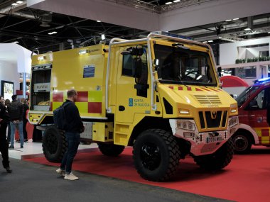 SICUR 2024 Uluslararası Güvenlik Gösterisi Madrid 'deki IFEMA' da (İspanya) görülmektedir. 28 Şubat 2024 İspanya