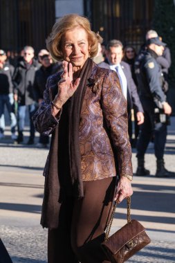 Kraliçe Sofya, İspanya 'nın Madrid şehrinde bulunan Real Academia de Bellas Artes' te 2024 Callia Vakfı 'nın 