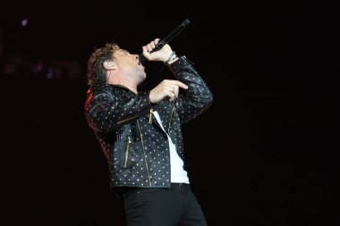 David Bisbal, İspanya 'nın Madrid şehrinde 09 Mart 2024 tarihinde WiZink Center' da Cadena 100 