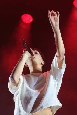 Arjantinli şarkıcı Camilo Joaqun Villarruel, bilinen adıyla Milo J, 15 Mart 2024 'te Madrid' deki VistaAlegre 'de konser verdi.