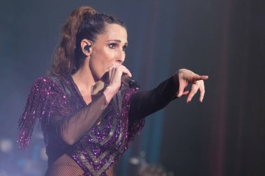 Şarkıcı Malu, İspanya 'nın Madrid şehrinde 19 Mart 2024 tarihinde Circo Price' da konser verdi..