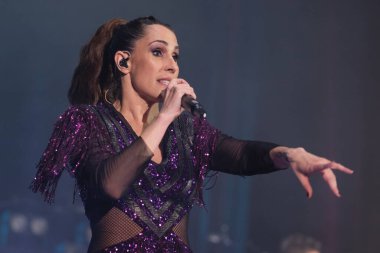 Şarkıcı Malu, İspanya 'nın Madrid şehrinde 19 Mart 2024 tarihinde Circo Price' da konser verdi..