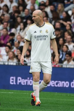 Zinedine Zidane, Real Madrid ile FC Porto arasında oynanan Corazon Classic 2024 yardım maçı sırasında Madrid 'deki Santiago Bernabeu Stadyumu' nda 23 Mart 2024 tarihinde oynanacak.