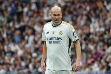 Zinedine Zidane, Real Madrid ile FC Porto arasında oynanan Corazon Classic 2024 yardım maçı sırasında Madrid 'deki Santiago Bernabeu Stadyumu' nda 23 Mart 2024 tarihinde oynanacak.