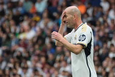 Zinedine Zidane, Real Madrid ile FC Porto arasında oynanan Corazon Classic 2024 yardım maçı sırasında Madrid 'deki Santiago Bernabeu Stadyumu' nda 23 Mart 2024 tarihinde oynanacak.