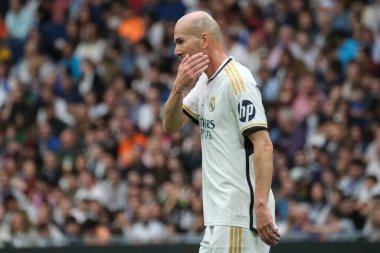 Zinedine Zidane, Real Madrid ile FC Porto arasında oynanan Corazon Classic 2024 yardım maçı sırasında Madrid 'deki Santiago Bernabeu Stadyumu' nda 23 Mart 2024 tarihinde oynanacak.