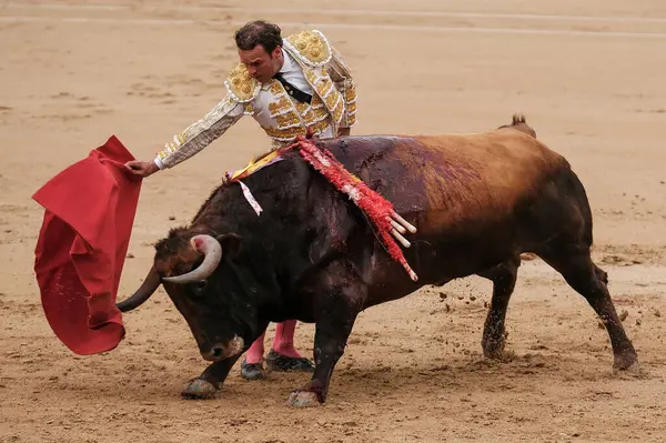 Bullfighter Antonio Ferrera Bullfight Corrida Toros Domingo Ramos Toros Plaza — Stock Photo, Image