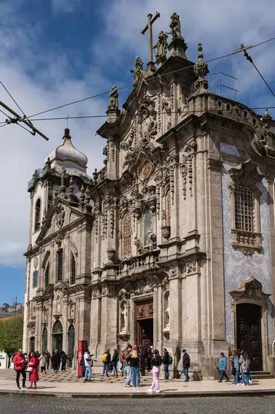 Vista Igreja Carmo Iglesia Del Carmo Porto Abril 2024 Portugal —  Fotos de Stock