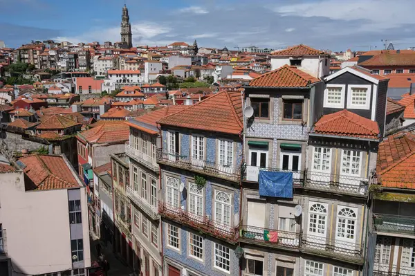 Vista Del Barrio Barredo Centro Histórico Oporto Abril 2024 Portugal —  Fotos de Stock