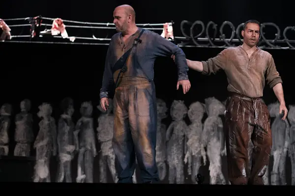 Aktörler Madrid Deki Zarzuela Tiyatrosu Nda Juan Jose Operasının Sunumu — Stok fotoğraf
