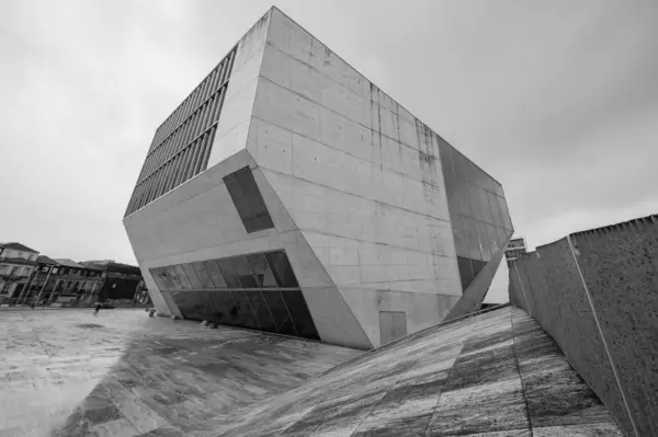 Widok Sali Koncertowej Casa Musica Architekta Rema Koolhaasa Zainaugurowanej 2005 — Zdjęcie stockowe