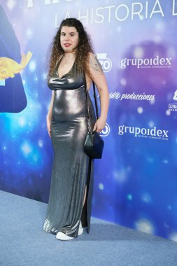 Carla de Vigo, İspanya 'nın Madrid şehrinde 3 Nisan 2024 tarihinde Cine Palacio de la Prensa' da düzenlenen 