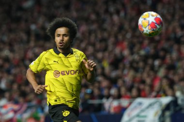 UEFA Şampiyonlar Ligi sırasında Borussia Dortmund takımından Karim Adeyemi, Madrid ve Borussia Dortmund arasında, 10 Nisan 2024 tarihinde Madrid 'de İspanya' nın başkenti. 