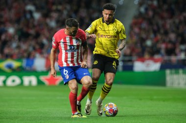 UEFA Şampiyonlar Ligi sırasında Atletico de Madrid 'den Koke, Madrid' den At Madrid ve Borussia Dortmund arasında 10 Nisan 2024 tarihinde Madrid İspanya 'da kuruldu.. 