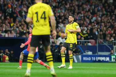 Borussia Dortmund takımından Emre Can UEFA Şampiyonlar Ligi sırasında Madrid ve Borussia Dortmund arasında 10 Nisan 2024 'te Madrid' de İspanya 'nın başkenti Madrid' de oynanmıştır.. 