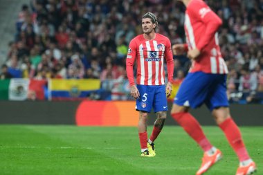 Atletico de Madrid 'den Rodrigo De Paul, UEFA Şampiyonlar Ligi sırasında Madrid ve Borussia Dortmund arasında, 10 Nisan 2024 tarihinde Madrid' de İspanya 'nın başkenti Madrid' de mücadele etti.. 