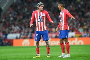 Atletico de Madrid 'den Rodrigo De Paul, UEFA Şampiyonlar Ligi sırasında Madrid ve Borussia Dortmund arasında, 10 Nisan 2024 tarihinde Madrid' de İspanya 'nın başkenti Madrid' de mücadele etti.. 