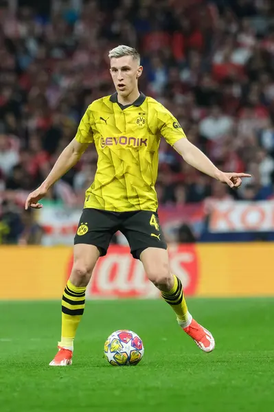 Nico Schlotterbeck Borussia Dortmund Uefa Champions League Madrid Borussia Dortmund — Stock Photo, Image