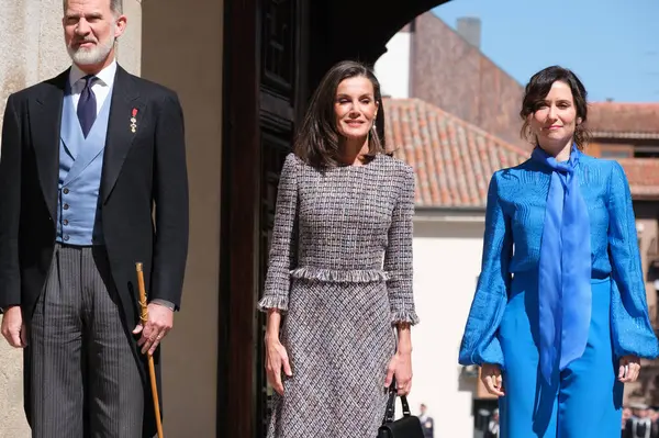 King Felipe Spain Queen Letizia Spain Attend Miguel Cervantes Literature — Stock Photo, Image