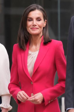 İspanya Kraliçesi Letizia, 26 Nisan 2024 tarihinde İspanya 'nın Madrid şehrinde düzenlenen Barcelona ve Albertville 1992 Olimpiyat Oyunları' na katılımıyla ilgili bir anma eylemine katılıyor..