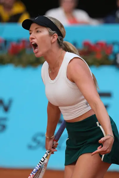 Danielle Collins Den Tredje Omgången 2024 Wta Tour Madrid Open — Stockfoto