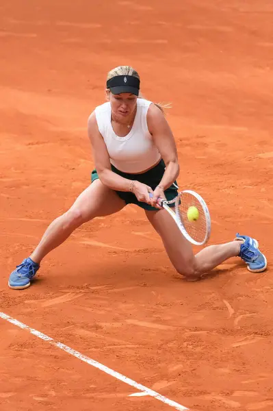 Danielle Collins 2024 Wta Tour Madrid Open Teniszmérkőzés Harmadik Fordulójában — Stock Fotó