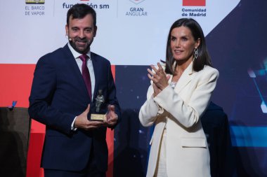 İspanya Kraliçesi Letizia, İspanya 'nın Madrid kentinde 7 Mayıs 2024 tarihinde Real Casa de Correos' ta düzenlenen 