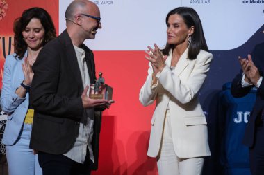 İspanya Kraliçesi Letizia, İspanya 'nın Madrid kentinde 7 Mayıs 2024 tarihinde Real Casa de Correos' ta düzenlenen 