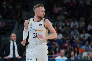 Real Madrid ve Baskonia arasında oynanan karşılaşmada Real Madrid 'den Dzanan Musa oyuncusu - Liga Endesa, WiZink Center' da 12 Mayıs 2024 tarihinde İspanya 'nın başkenti Madrid' de oynanmıştır.