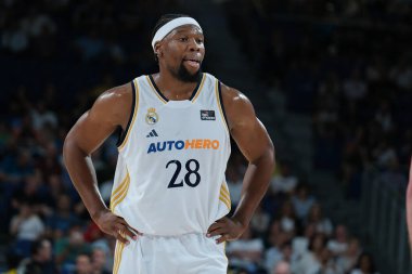 Real Madrid ve Baskonia arasında oynanan maçta Real Madrid 'li Guerschon Yabusele oyuncusu Liga Endesa, 12 Mayıs 2024 tarihinde İspanya' nın başkenti Madrid 'de WiZink Center' da oynanmıştır.