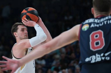 Real Madrid ve Baskonia arasında oynanan karşılaşmada Alberto Abalde oyuncusu - Liga Endesa, 12 Mayıs 2024 tarihinde Madrid, İspanya 'da WiZink Center' da