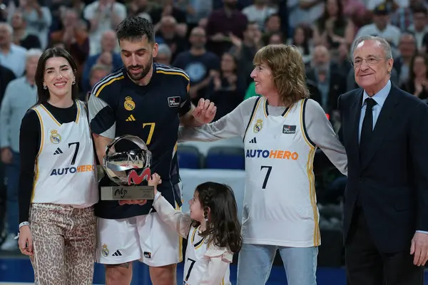 stock image Facundo Campazzo   of Real Madrid  during 1st match of Quarter Finals of Liga Endesa ACB between Real Madrid and Gran Canaria at WiZink Center on May 15, 2024 in Madrid Spain