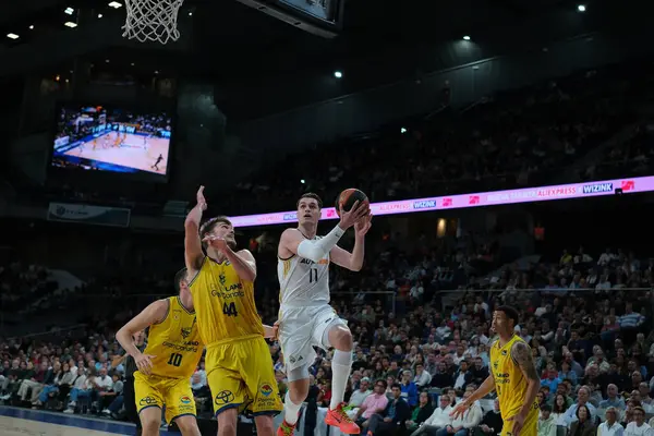 stock image Mario Hezonja   of Real Madrid  during 1st match of Quarter Finals of Liga Endesa ACB between Real Madrid and Gran Canaria at WiZink Center on May 15, 2024 in Madrid Spain