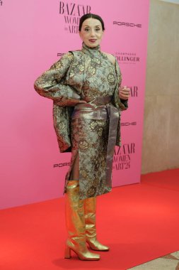 Luz Casal attend the photocall of the Thyssen BAZAAR `Women in Art' award gala at the Thyssen-Bornemisza museum in Madrid, May 20, 2024, Spain clipart