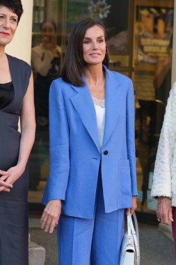 İspanya Kraliçesi Letizia, 23 Mayıs 2024 'te İspanya' nın Madrid kentine 