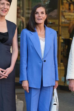 İspanya Kraliçesi Letizia, 23 Mayıs 2024 'te İspanya' nın Madrid kentine 