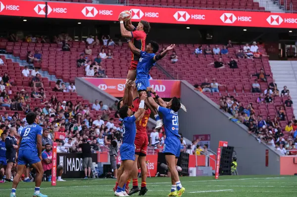 stock image the HSBC Rugby SVNS Series match played between  at Civitas Metropolitano stadium on June 01, 2024 in Madrid, Spain