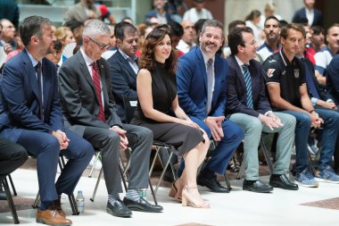 Madrid Topluluğu başkanı Isabel Daz Ayuso, 4 Haziran 2024 tarihinde Madrid 'de Real Casa de Correos' ta Legans Spor Kulübü 'nün resepsiyonunda.