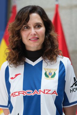 Madrid Topluluğu başkanı Isabel Daz Ayuso, 4 Haziran 2024 tarihinde Madrid 'de Real Casa de Correos' ta Legans Spor Kulübü 'nün resepsiyonunda.