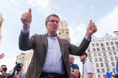 Halk Partisi genel başkanı Alberto Nuez Feijoo, 6 Haziran 2024 tarihinde İspanya 'da yapılan 9J Avrupa Plaza de Callao seçimlerine katılmıştır.