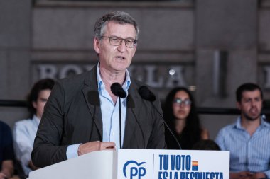 Halk Partisi genel başkanı Alberto Nuez Feijoo, 6 Haziran 2024 tarihinde İspanya 'da yapılan 9J Avrupa Plaza de Callao seçimlerine katılmıştır.