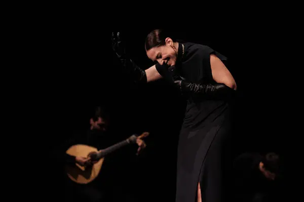 stock image Portuguese Fado singer Carminho performs on stage at Teatros del Alveniz  during Madrid Fado Festival on June 7, 2024 in Madrid Spain