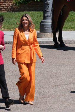 İkinci Başkan Yardımcısı Yolanda Diaz, 13 Haziran 2024 tarihinde İspanya 'nın Madrid kentinde, Moncloa kompleksindeki Türkiye Cumhuriyeti Devlet Başkanı ile yaptığı görüşmede,