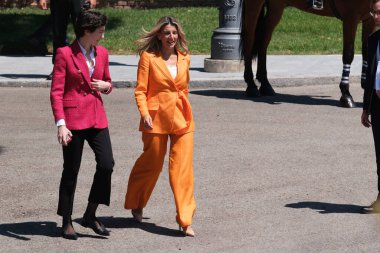 İkinci Başkan Yardımcısı Yolanda Diaz, 13 Haziran 2024 tarihinde İspanya 'nın Madrid kentinde, Moncloa kompleksindeki Türkiye Cumhuriyeti Devlet Başkanı ile yaptığı görüşmede,