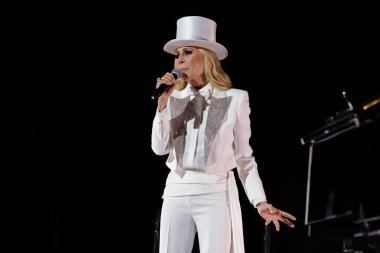 Şarkıcı Marta Sanchez, İspanya 'nın Madrid şehrinde 19 Haziran 2024 tarihinde düzenlenen Universal Music Festival 2024' te sahne almaktadır..