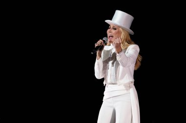 Şarkıcı Marta Sanchez, İspanya 'nın Madrid şehrinde 19 Haziran 2024 tarihinde düzenlenen Universal Music Festival 2024' te sahne almaktadır..