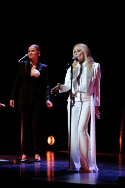 Şarkıcı Marta Sanchez, İspanya 'nın Madrid şehrinde 19 Haziran 2024 tarihinde düzenlenen Universal Music Festival 2024' te sahne almaktadır..