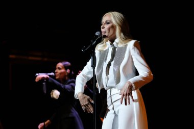 Şarkıcı Marta Sanchez, İspanya 'nın Madrid şehrinde 19 Haziran 2024 tarihinde düzenlenen Universal Music Festival 2024' te sahne almaktadır..