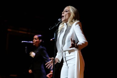 Şarkıcı Marta Sanchez, İspanya 'nın Madrid şehrinde 19 Haziran 2024 tarihinde düzenlenen Universal Music Festival 2024' te sahne almaktadır..