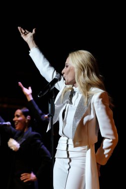 Şarkıcı Marta Sanchez, İspanya 'nın Madrid şehrinde 19 Haziran 2024 tarihinde düzenlenen Universal Music Festival 2024' te sahne almaktadır..